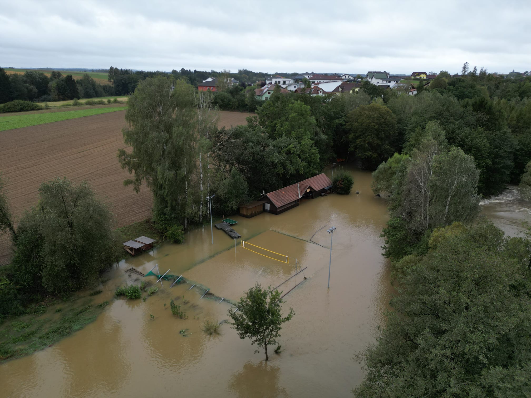 Luftaufnahme Hochwasser 1