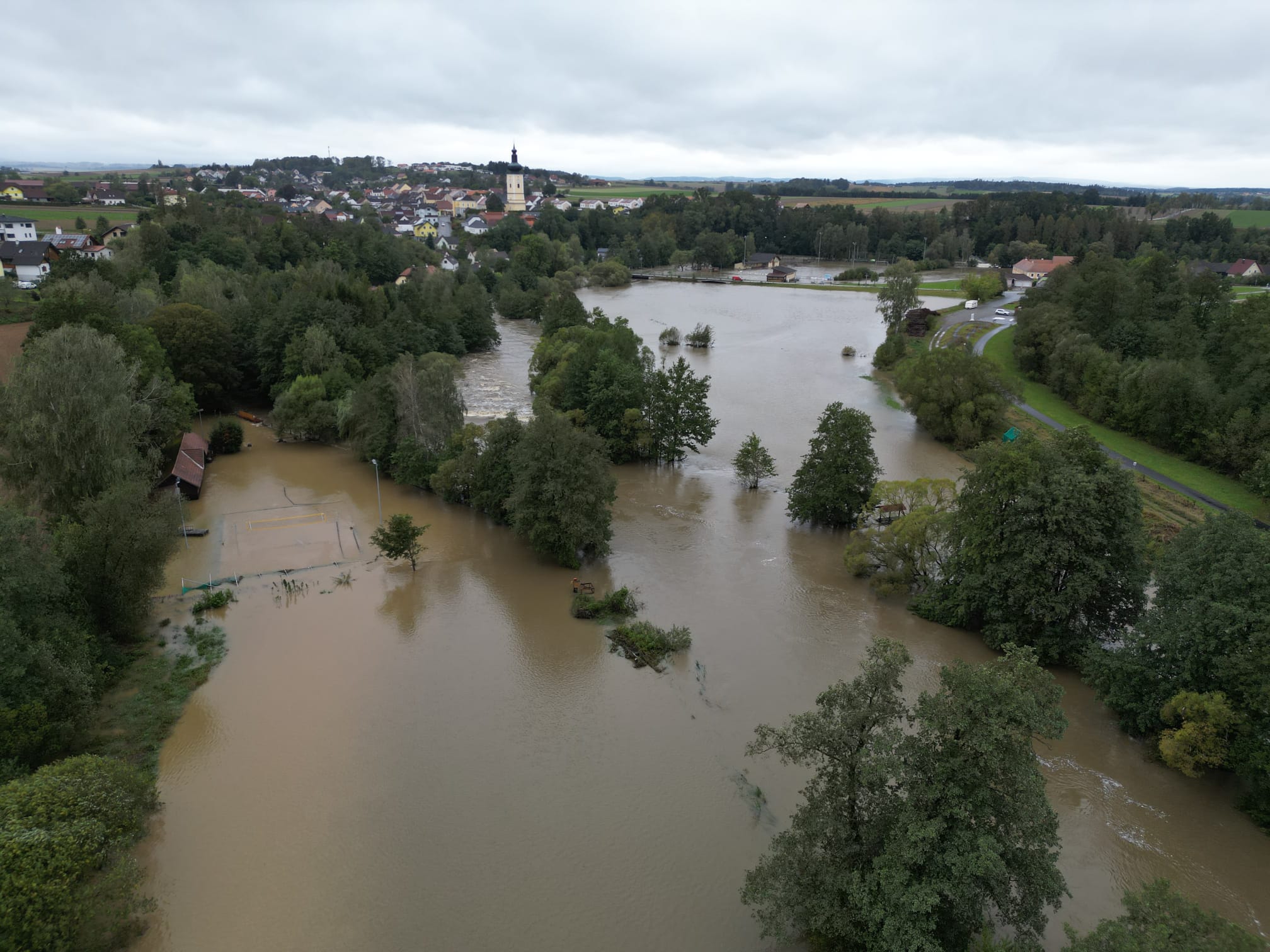 Luftaufnahme Hochwasser 2